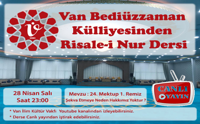 28 Nisan 24. Mektup 1. Remiz